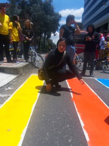 Adriana Córdova, Veedora Distrital acompañó la jornada del 27 de abril de 2013 de Cebras por la vida. (Foto: Guillermo Camacho-Cabrera)